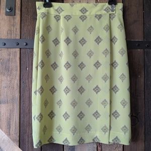 Liz Claiborne Wrap Skirt - Agave Green - Size 4